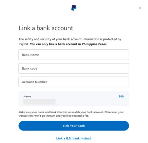 How to transfer PayPal to bank account in the Philippines .